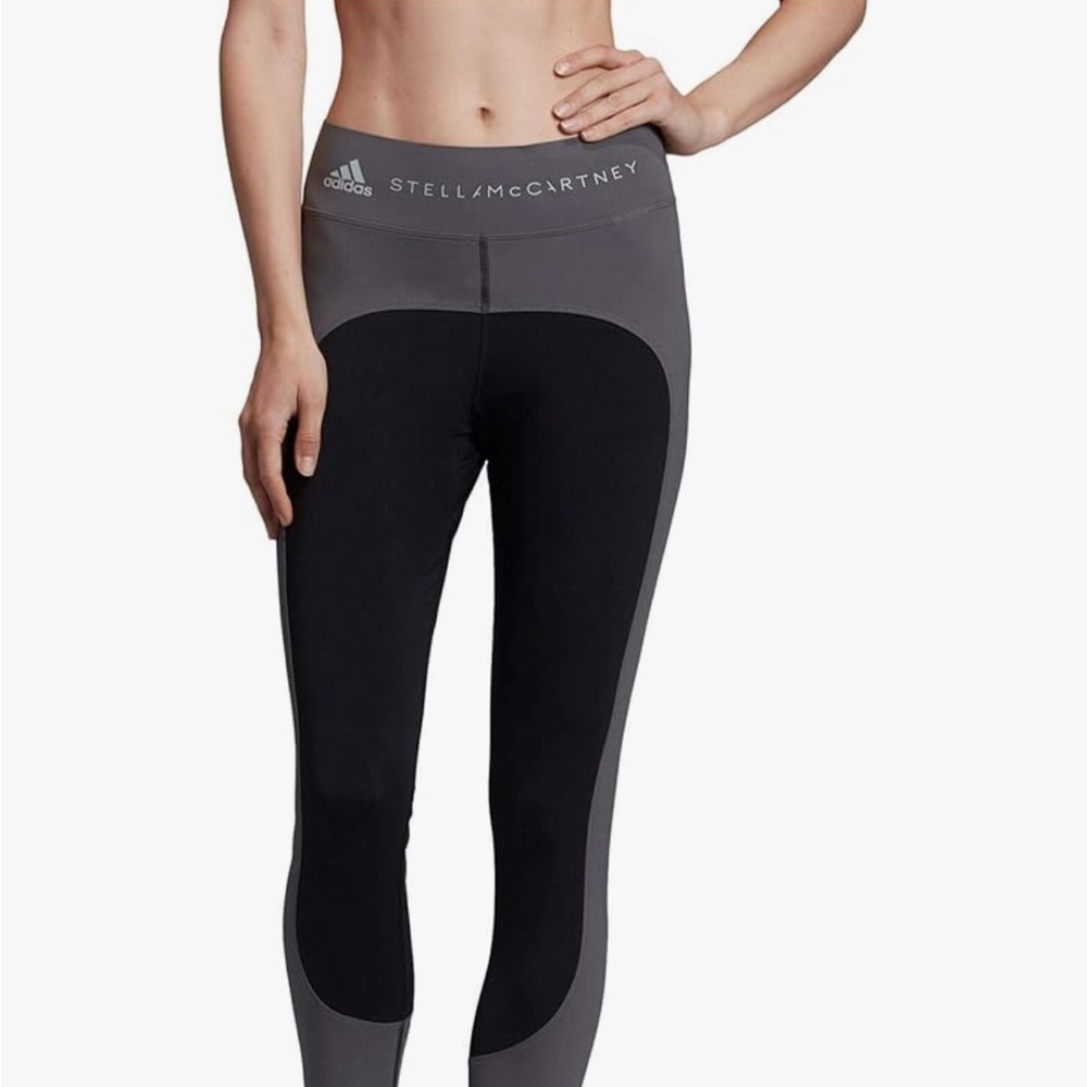 Adidas by Stella McCartney Black and Gray Leggings